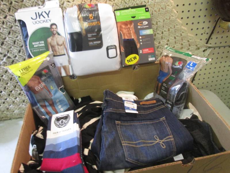 lot 68 image: Box Full of Assorted Clothes New wi...