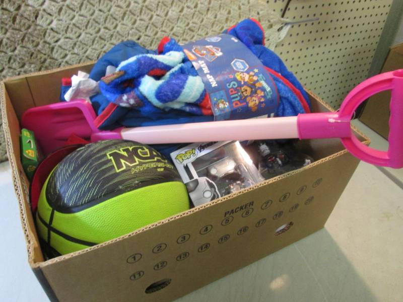 lot 72 image: Box Full of Misc Kids Toys Etc  RMT...