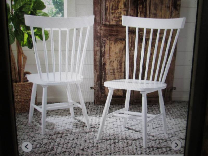 lot 85 image: Safavieh Dining Chairs Set of 2 Ope...