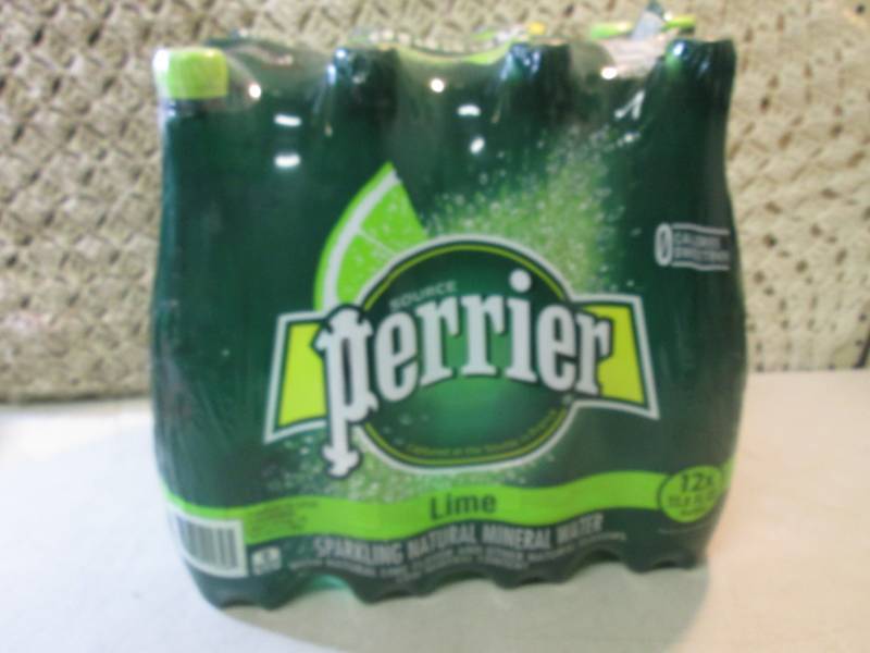 lot 91 image: 12-Pack of Perrier Lime Sparkling N...