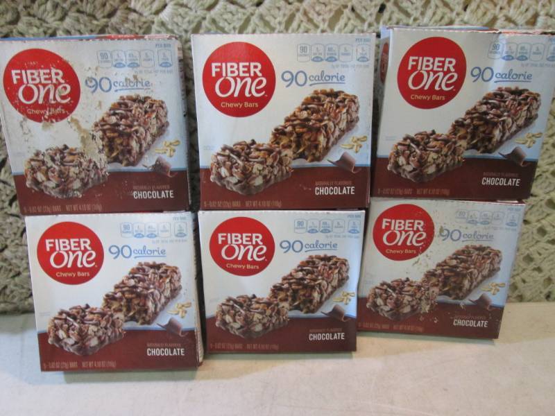 lot 107 image: 6 Boxes of Chocolate Fiber One Chew...