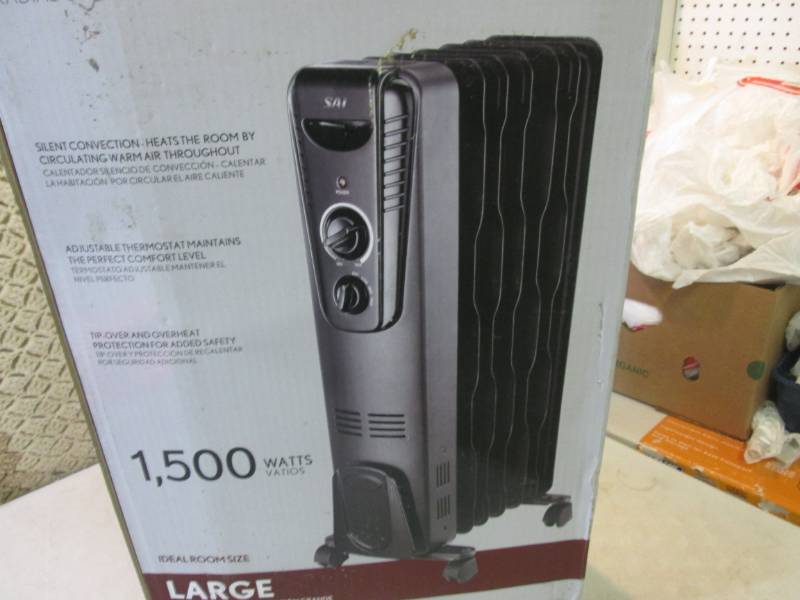 lot 126 image: SAI Oil Filled Radiator Heater Open...