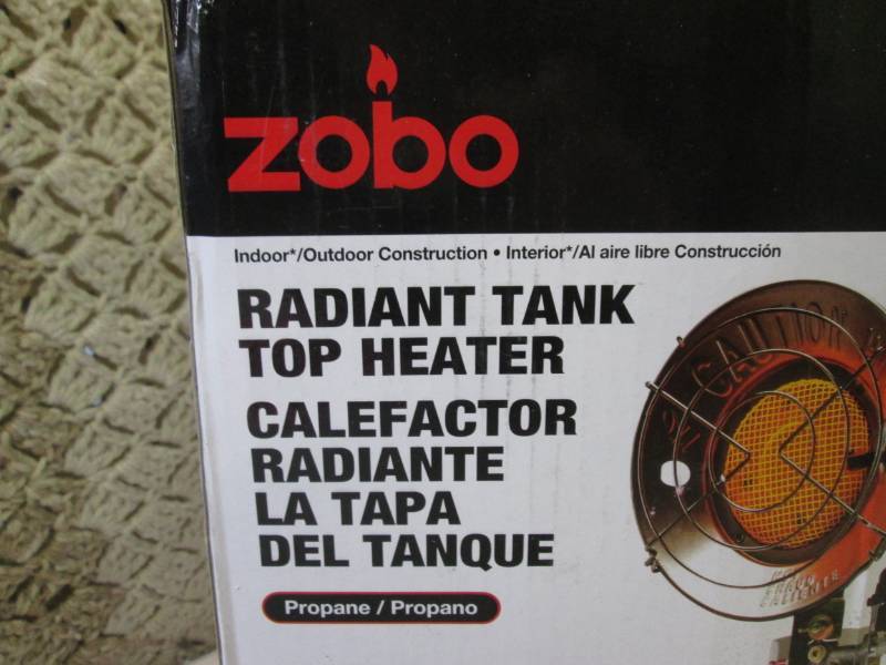 lot 127 image: Zobo Radiant Tank Top Heater Open B...