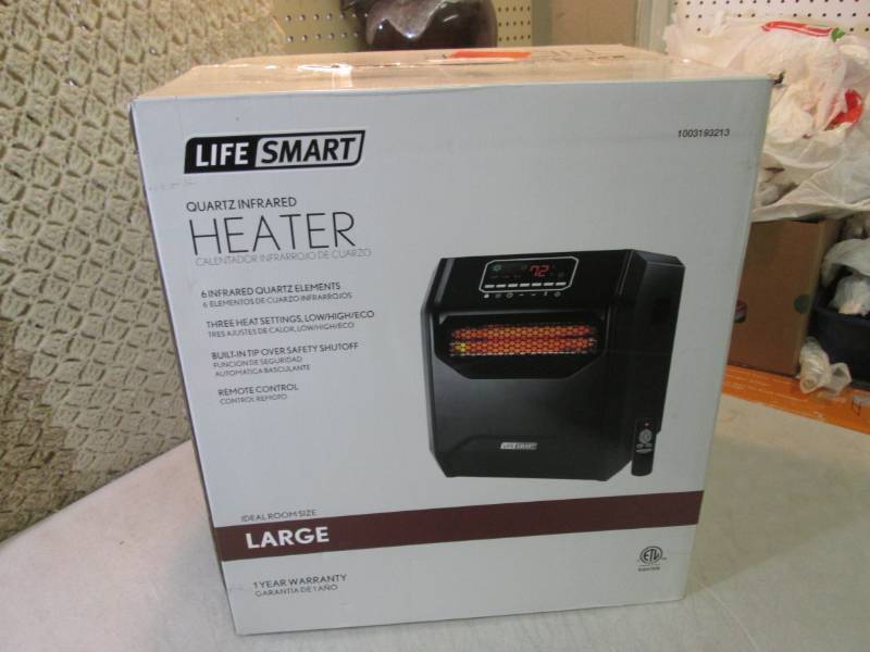 lot 128 image: Life Smart Quartz Infrared Heater O...
