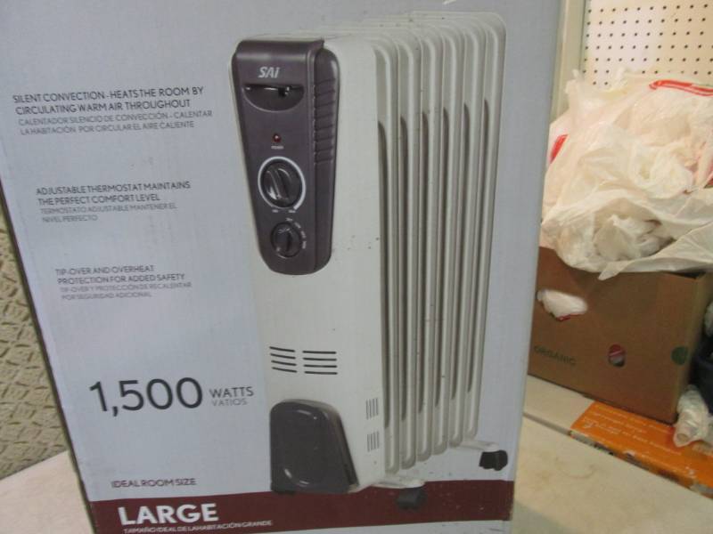 lot 133 image: SAI Oil Filled Radiator Heater Open...