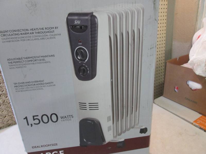 lot 143 image: SAI Oil Filled Radiator Heater Open...
