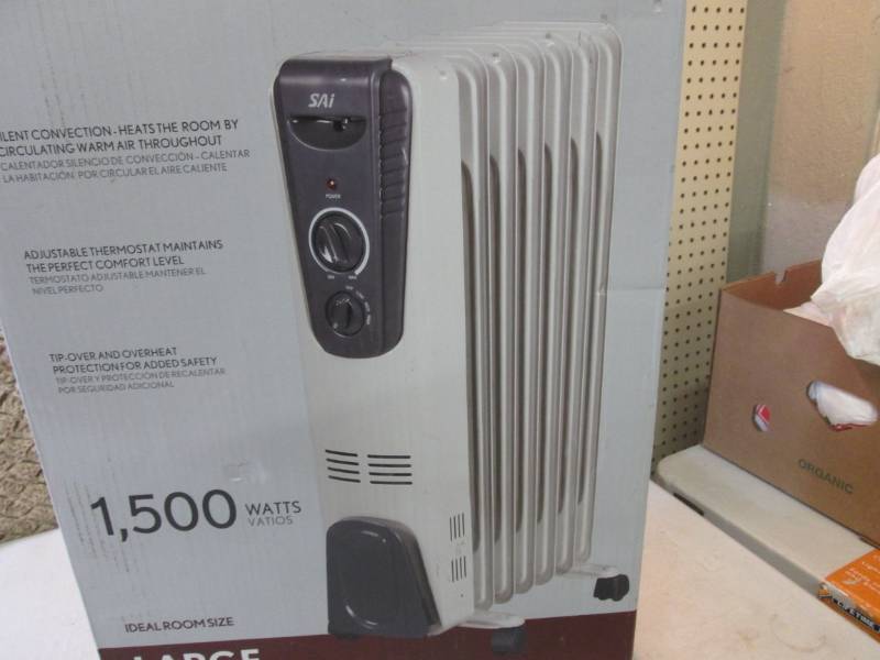 lot 144 image: SAI Oil Filled Radiator Heater Open...