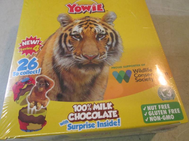 lot 234 image: Box of 12 Yowie 100% Milk Chocolate...