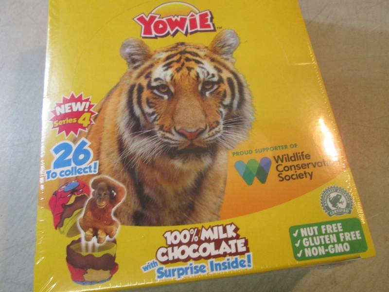 lot 236 image: Box of 12 Yowie 100% Milk Chocolate...