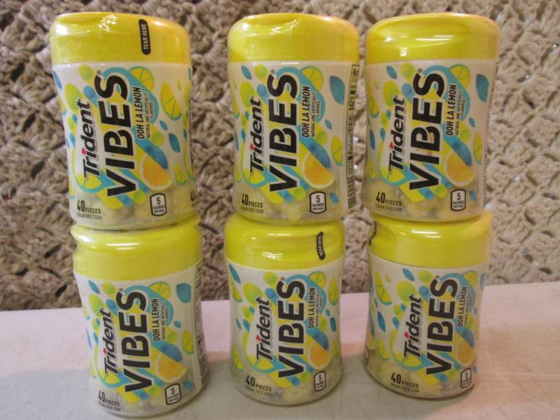 lot 237 image: 6 Containers of Trident Vibes Ooh L...