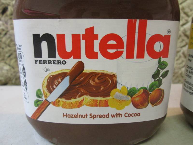 lot 252 image: 2 Big Jars of Nutella Hazelnut Spre...
