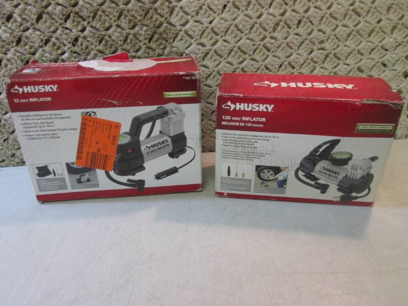 lot 265 image: Husky 12 Volt and 120 Volt Inflator...