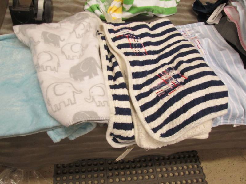 4 Pre-Monogrammed Blankets...
