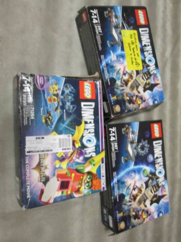 3 Legos Dimensions Sets...