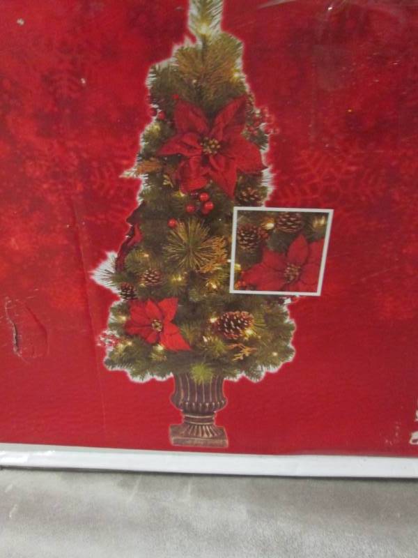 Home Accents Holiday 4 ft Burgundy ...