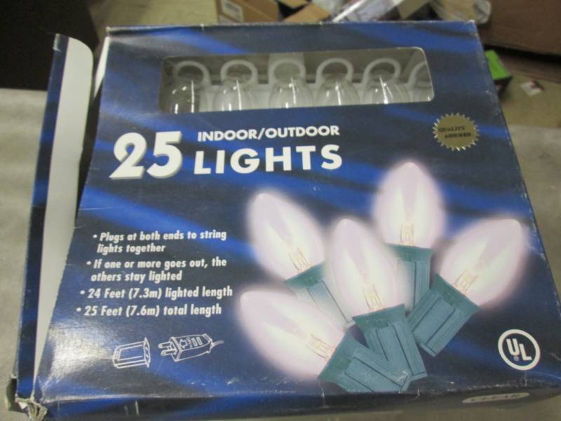 4- 25 pk C9 Lights Clear...
