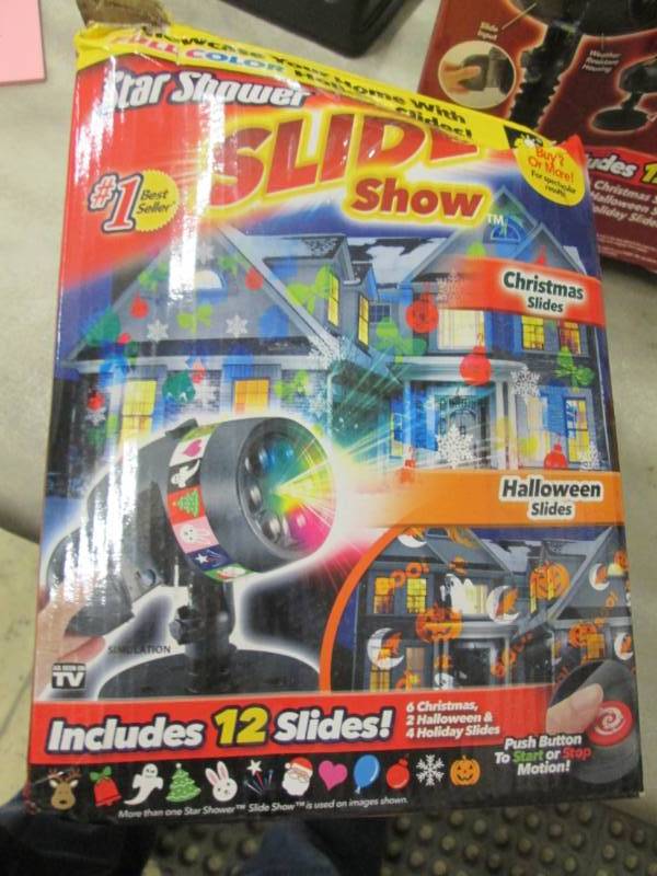 Star Shower Slide Show open box, po...