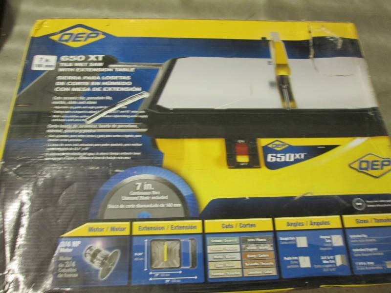 QEP 650 XT Tile Wet Saw open box...