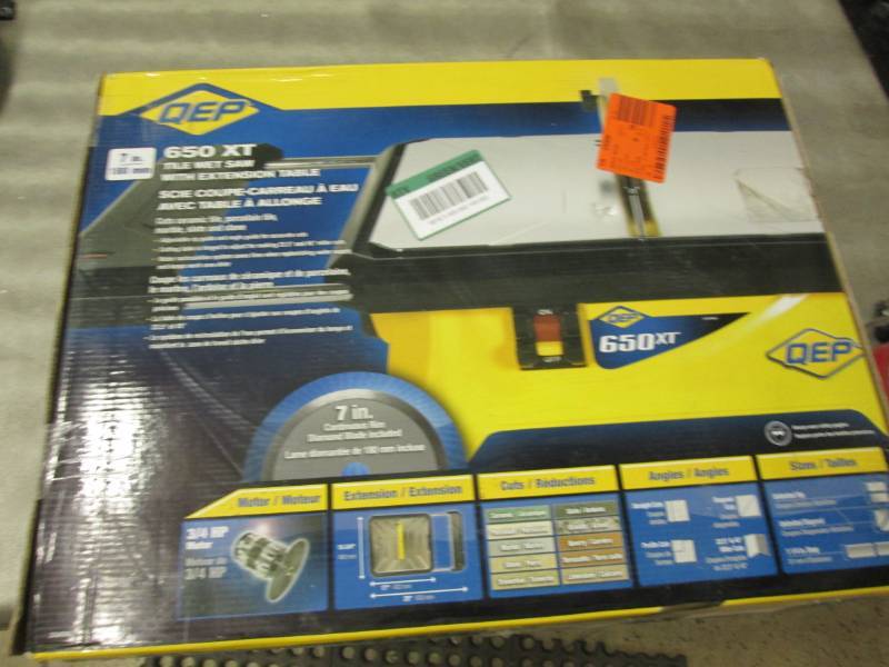 QEP 650 XT Tile Wet Saw open box...