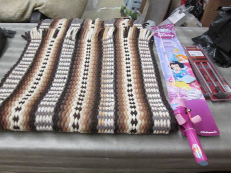 3 Rifle Cleaning Rods, Rugs- some w...