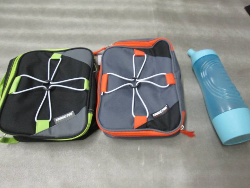 2 Lunch Bags & Water Bottle...