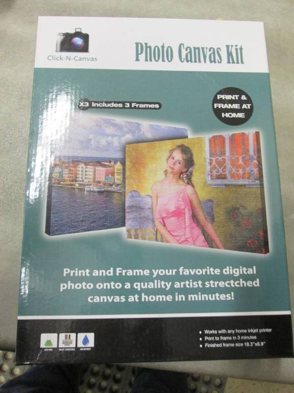 3- Click-N-Canvas Photo Canvas Kits...