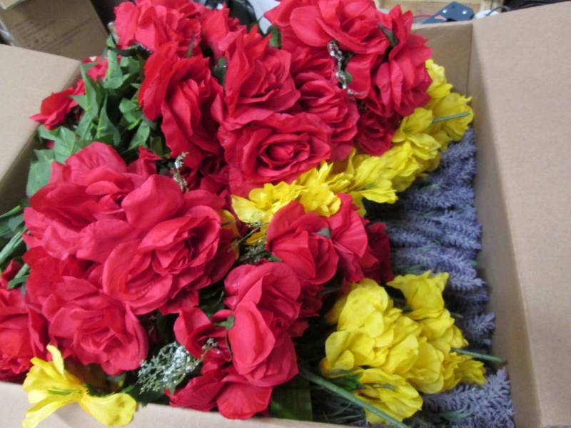 Box of Artificial Flowers...