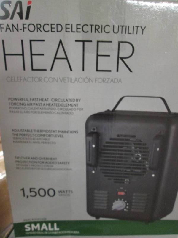 lot 42 image: SAI Fan Forced Electric Heater (Sma...