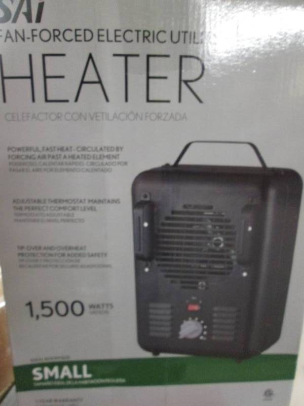 lot 43 image: SAI Fan Forced Electric Heater (Sma...