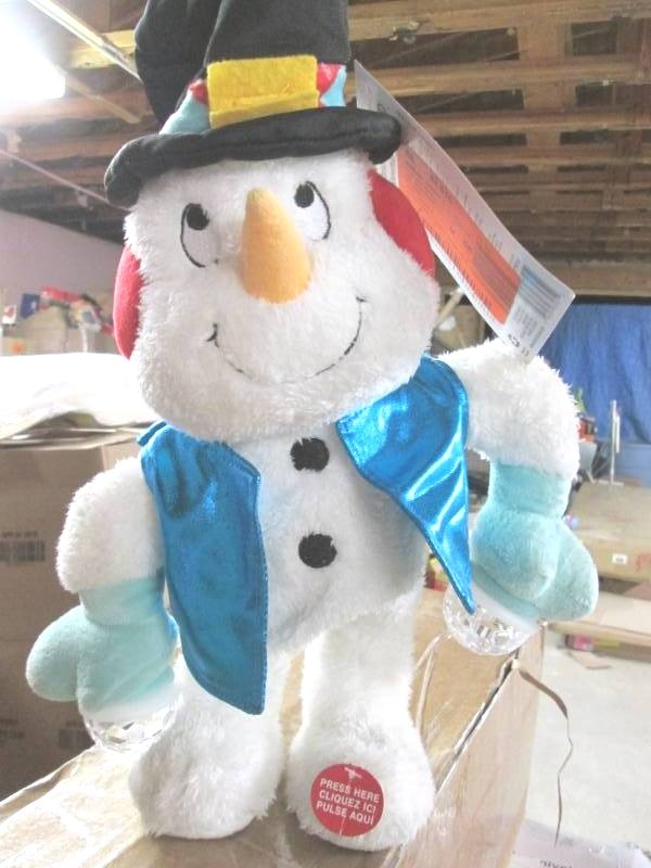 lot 49 image: LED Aminated Snowman Possibly Need...