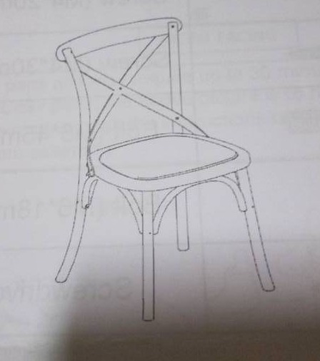 lot 72 image: Lison Dining Chair 2pc (French Whit...