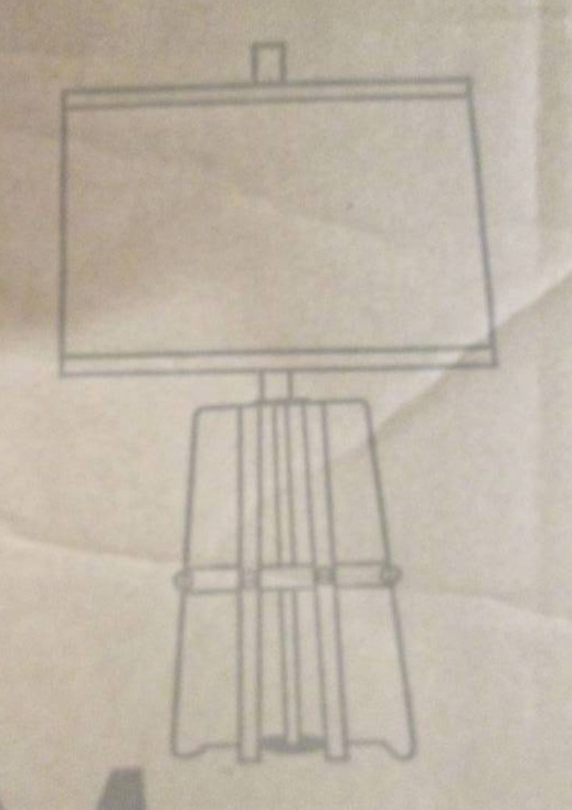 lot 87 image: 30 Table Lamp (BlackTan) Big...