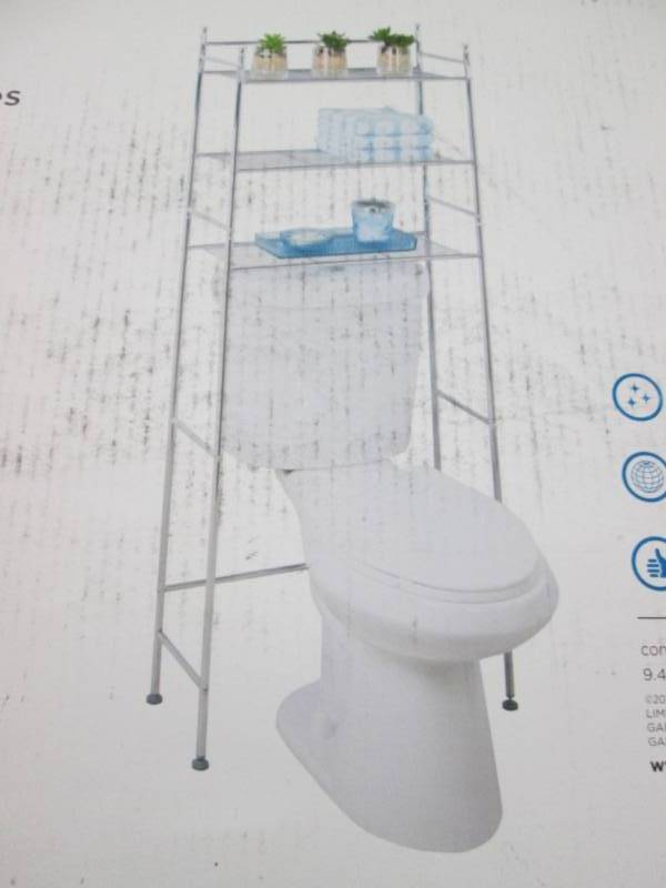 lot 88 image: Honey Can Do -Over the Toilet 3 Tie...