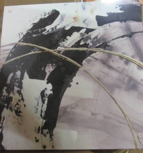 lot 100 image: Canvas Print (BlackWhiteGold) Est...