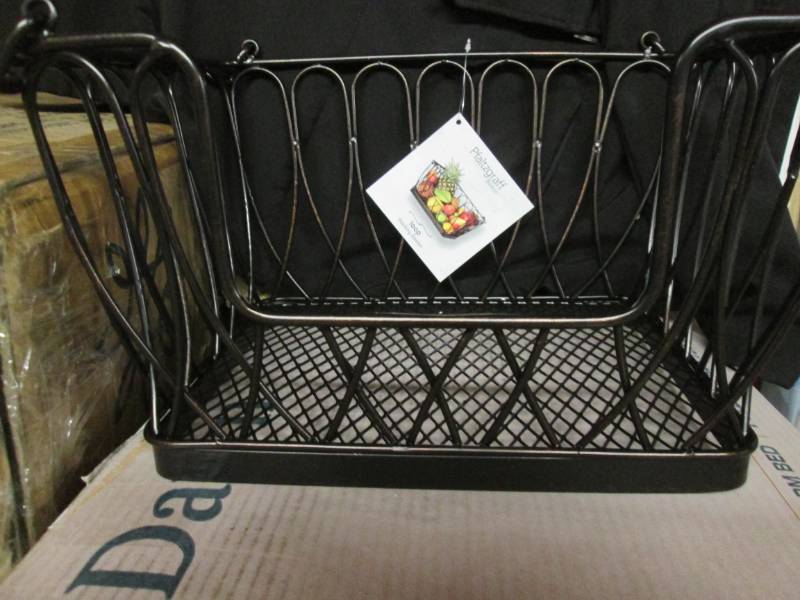 lot 137 image: Basics Loop Stack Wire Fruit Basket...