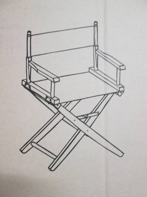 lot 139 image: Folding Directors Chair 18 WoodGr...