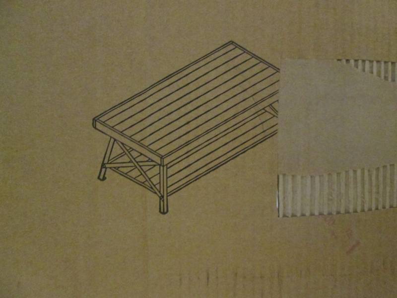 lot 163 image: Wood Coffee Table Big...