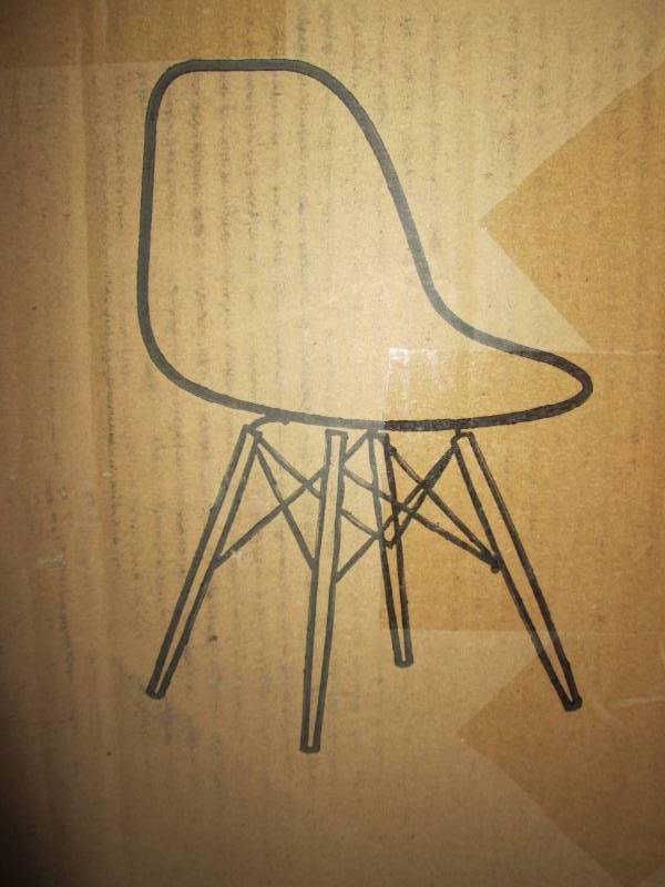 lot 171 image: 2pc. Plastic Molded Side Chair (Whi...
