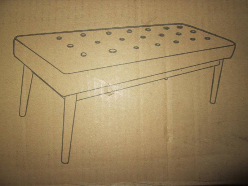 lot 173 image: West Park Padded Seat Bench (48 X ...
