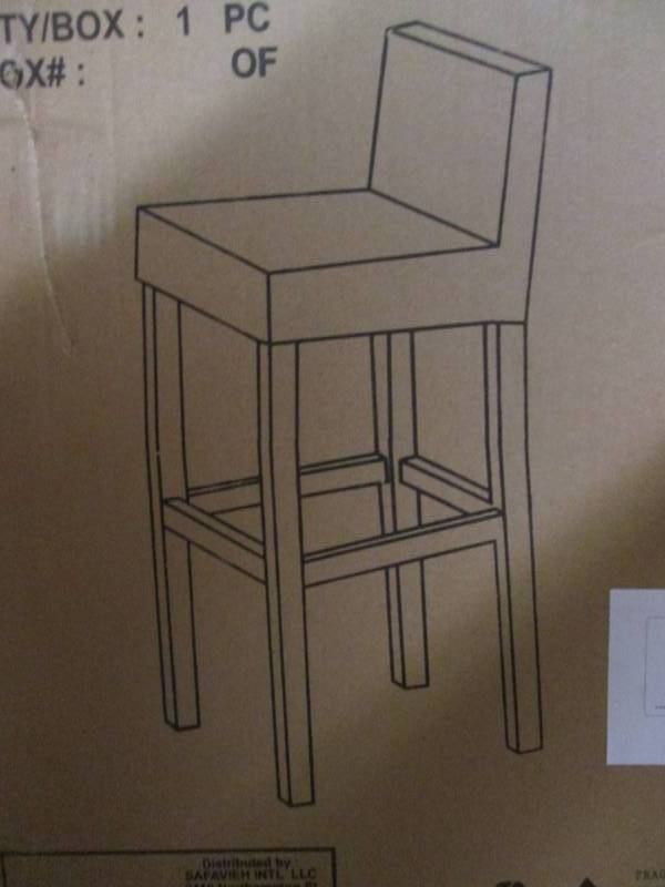 lot 184 image: Gonzalez Bar Stool (Brown) Big...