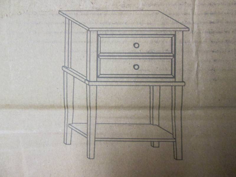 lot 195 image: Newton Nightstand (Beige) Big...
