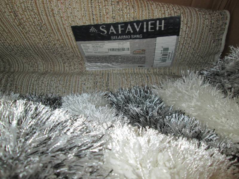 lot 201 image: Adamski CreamGrey Area Rug 4 X ...