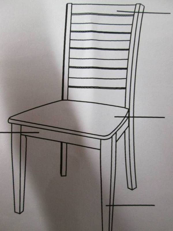 lot 208 image: Rutledge Ladderback Solid Wood (Gre...
