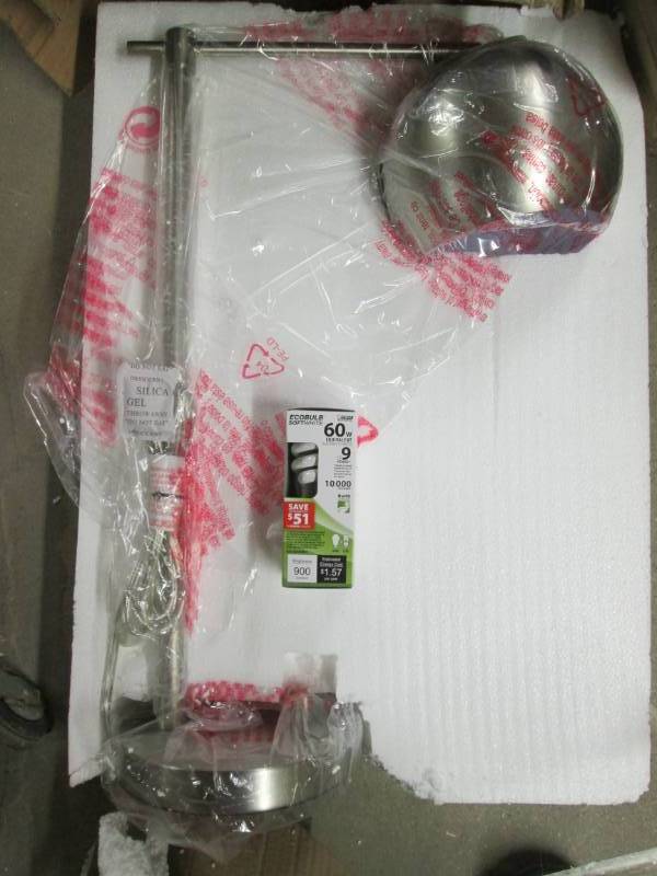 lot 211 image: Project 62 Table Lamp WBulb (Silve...
