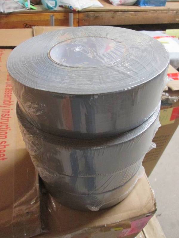 lot 216 image: 4 Rolls Duct Tape 2 X 60 Yards (Grey) Big...