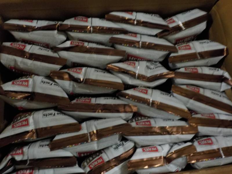 lot 449 image: Herrs Dark Russet Potato Chips (Dated 11-10-19)