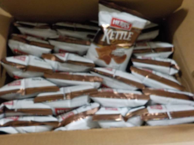 lot 450 image: Herrs Dark Russet Potato Chips (Dated 11-10-19)