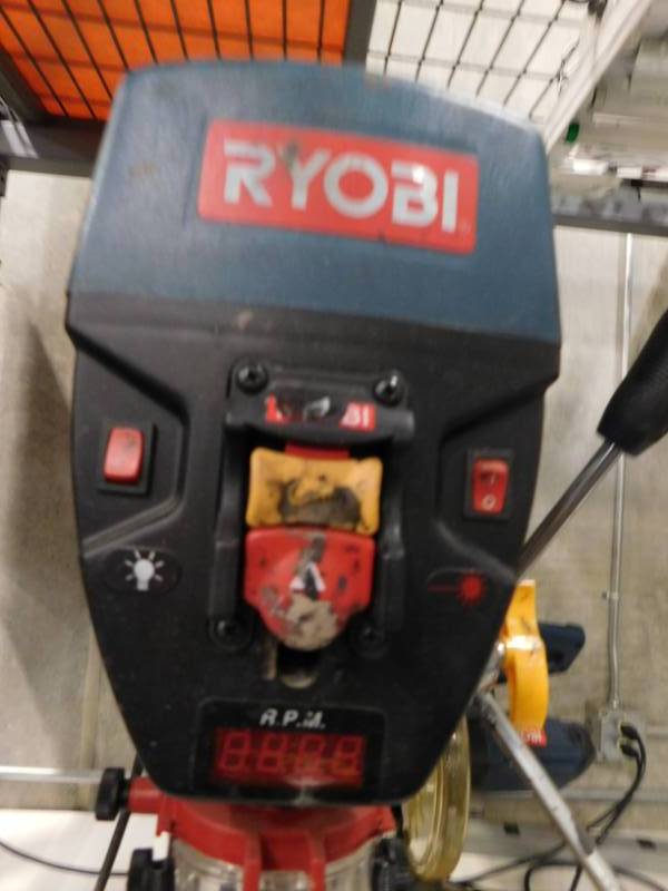 lot 3 image: Ryobi Bench Tool Press Laser Alignment