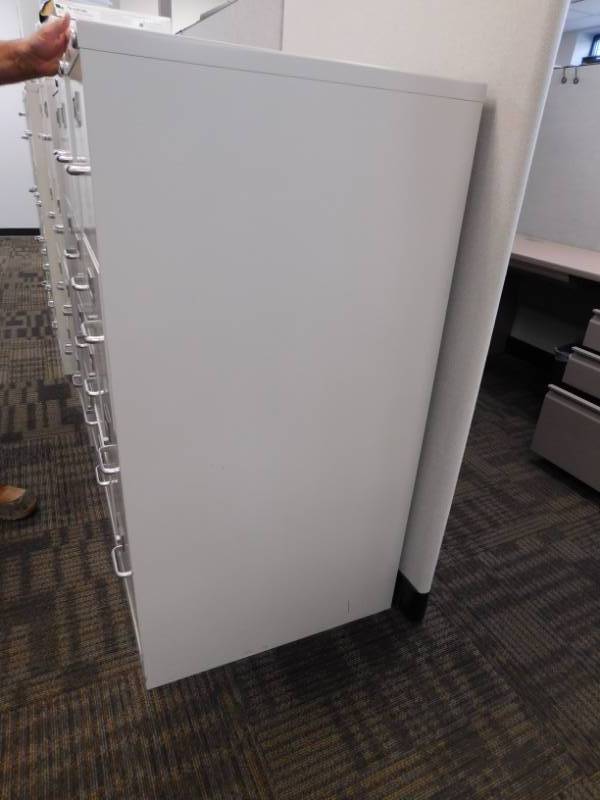lot 21 image: Three Office Depot File Cabinets - 15(w) x 50(h) x 26(d)