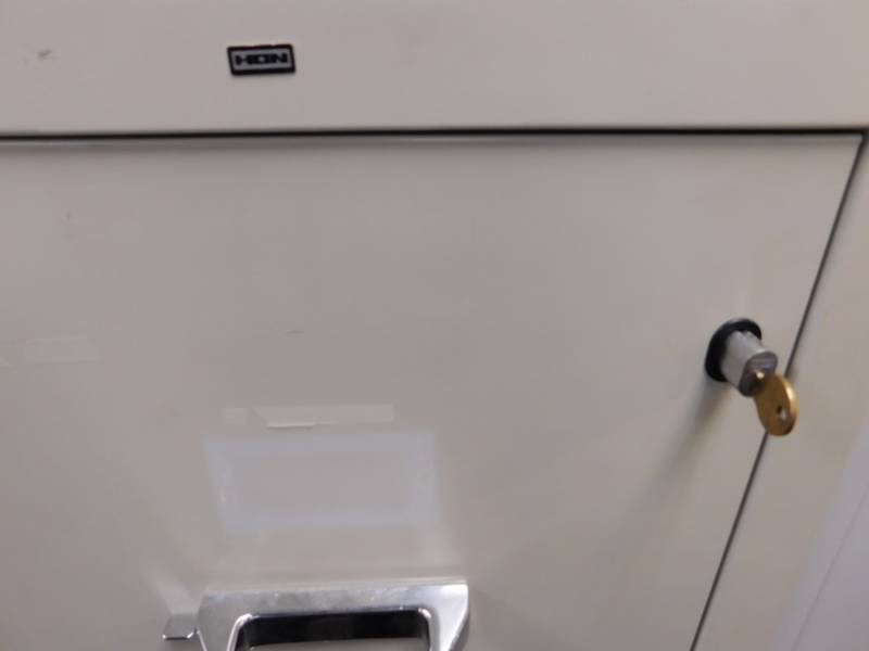 lot 23 image: HON Fire Safe File Cabinet w Key